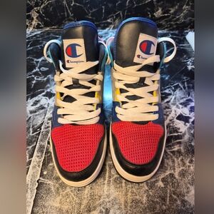 Champion Men’s 9.5 Colorblock Mid Top Sneakers Retro Streetwear